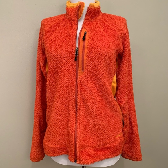 Patagonia Jackets & Blazers - Patagonia Orange Polartec Fleece Full Zip (L)